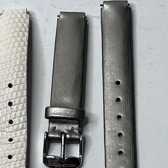 LOT Of 4 Philip Stein Teslar Watch Strap Genuine Leather - Picture 5 of 13